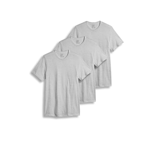 Image of Jockey Classic Crew Neck Undershirt- 3 Pack - 100% Cotton T-Shirts for Men