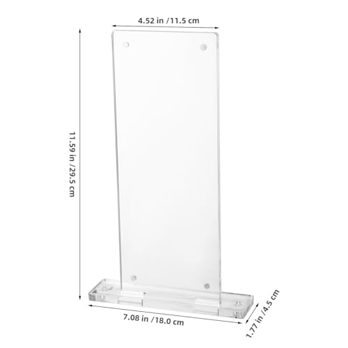 Plaque signalétique murale acrylique verticale Yardwe pour nom et bureau