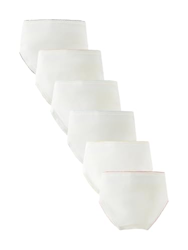 6Pcs Each Bag Girls Undewear Pure Color Soft 100% Cotton Toddler Kids'Briefs2