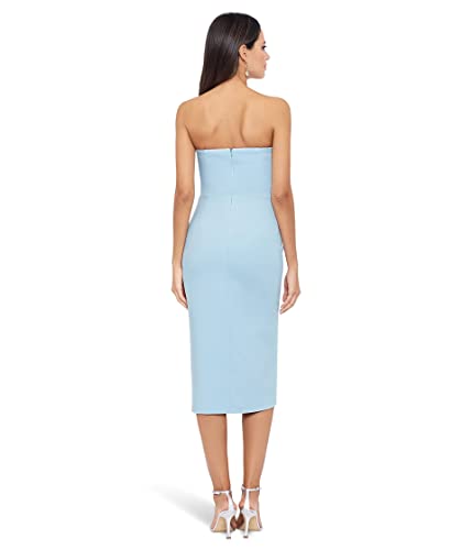 Xscape Midi Scuba Crepe Strapless Cutout Dress3