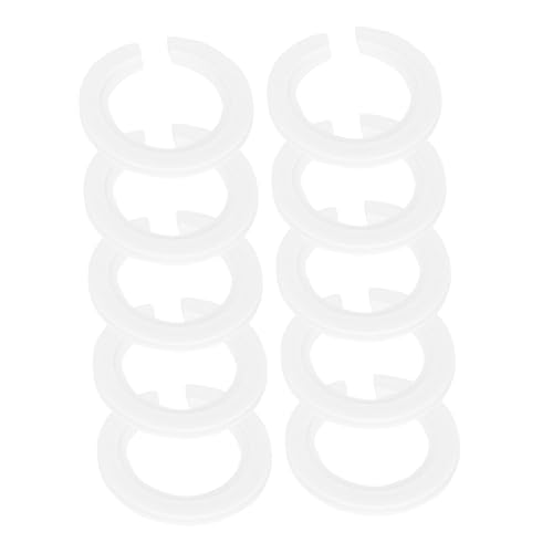 HEALEEP 10個 灯頭変換ソケット からランプシェード固定リング 耐久性プラスチック製 ランプシェードアクセサリー ホテル 店舗 住宅用