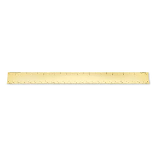 Image of Alumicolor Aluminum Architect Hollow Scale for School, Office, Art and Drafting, 12IN, Gold