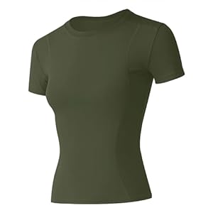 IECCP Women’s Gym Shirts Workout Yoga Running Sports Tops Breathable Athletic Exercise Teeshirts Quick Dry Short Sleeve