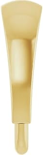 GNGJewel Solid 14k Gold Tapered Snap-On Bail in Solid 14K Yellow/White Gold For Jewelry