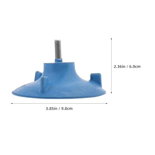 Image of balacoo Non-Slip Toilet Rail Feet Pad 3.85In Round Suction Furniture Foot Protector for Shower Chair and Toilet Rail Shock Absorbing Floor Protection Mat