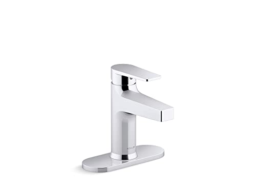 KOHLER 74021-4-CP Taut Single-Control Bathroom Sink Faucet, Polished Chrome, Escutcheon KOHLER 74021-4-CP Taut Single-Control Bathroom Sink Faucet, Polished Chrome, Escutcheon