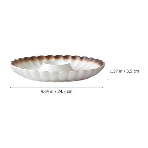 Plato de cerámica para sushi y dumplings estilo japonés miniatura 2