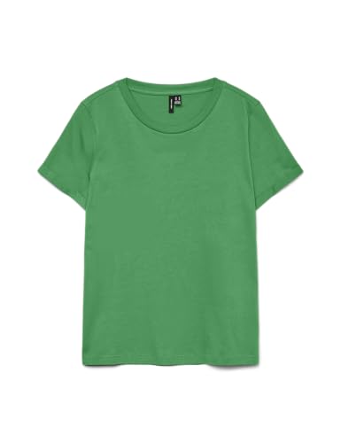 VERO Moda Damen Vmpaula S/S T-Shirt Noos, Bright Green, M