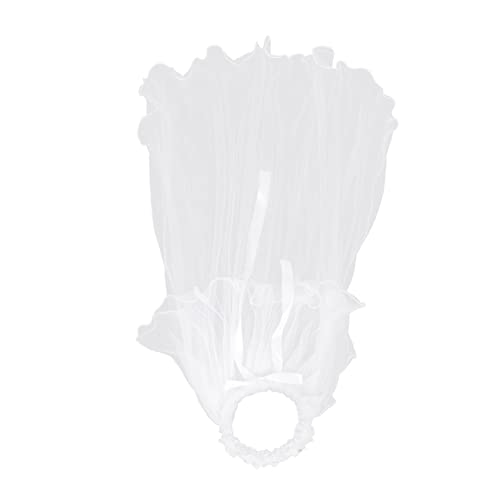 Mikinona 1pc simple veil wreath wreath headband veil garland kids wedding dresses for girls tulle wedding dress Girls First Communion Veil Headband white garland vintage crown