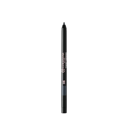 Collistar Twist Design Matita Occhi Automatica, Extra Precisione e Lunga Durata 24H, Waterproof, No Transfer, Temperino Integrato, Tratto Definito, Argento Etereo, 0,5 gr
