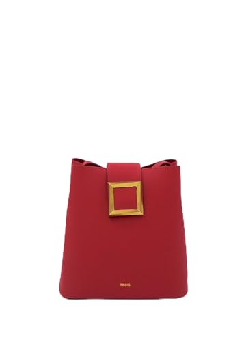 Sac seau rouge en cuir femme pour ne plus manquer d'espace de rangement