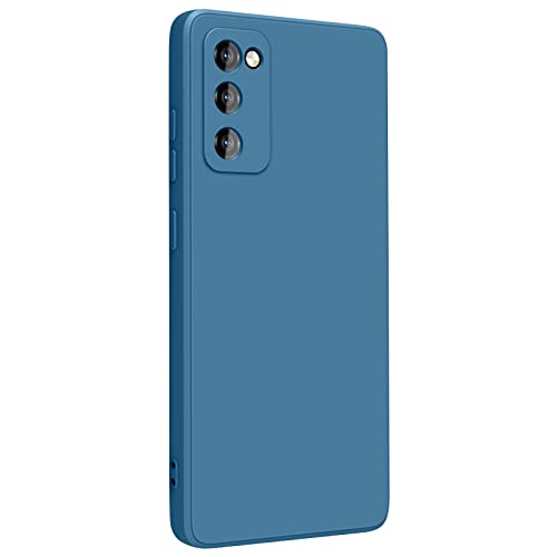 YLK 1 Pièces Coque Samsung Galaxy S20 FE / S20 FE 5G, Doublure en Fibre, Etui Housse Silicone Mince Souple Anti-Rayures Antichoc Coque pour Samsung S20 FE, Bleu Marine