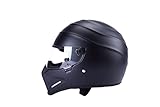 CRG Full-Face Motorcycle Street Bike Fiberglass Helmet DOT Certified ATV-4 - Parent Matte Black Size Medium