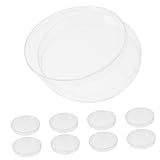 Veemoon 10pcs Plastic Petri Dishes for Science Experiments and Educational Purposes Plates for Industrial Use Easy to Use for Various Research Applications