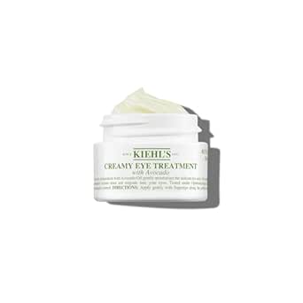 Kiehl's Avocado Eye Treatment, Nourishing and Hydrating Eye Cream, Avocado Oil and Caffeine to Energize and Invigorate Dry, Tired Eyes, 99% Naturally Derived Formula - 15 ml