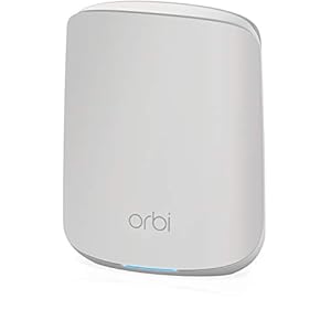 Netgear Orbi RBS350 WiFi 6 Mesh WLAN Satelliet (extra 100 m² afdekking, 1,8 GBit/s snelheid, dual-band mesh repeater…