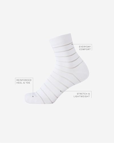 Image of Cole Haan Womens Dress Socks - Soft Lightweight Cotton Mini Crew Anklet Socks for Women