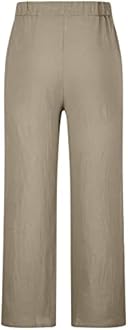 Men's Ethnic Style Printed Sweatpants Linen Vintage Elastic Waist Lace up Casual Pants Loose Fit Hippie Boho Trousers