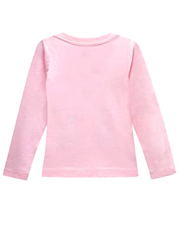 Image of A.T.U.N. (ALL THINGS UBER NICE) Girl's Regular T-Shirt (GTSH LSL Baby Pink1 13-14 Years)