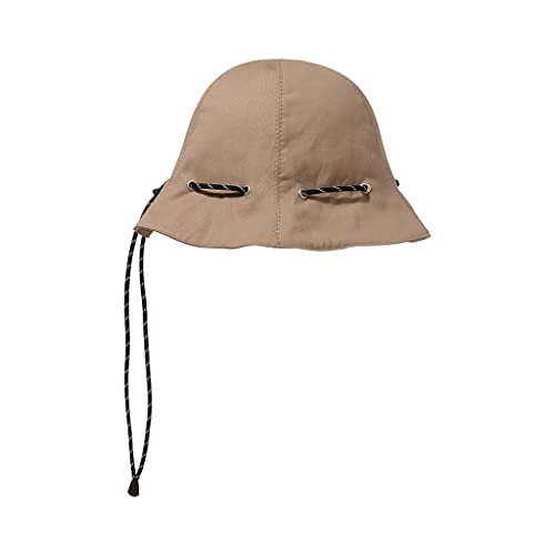 Chapeau de pêcheur anti-déformation et pliable avec cordon anti-vent pour sac à bandoulière
