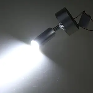 MERISHOPP 12V 3W Adjustable LED Bedside Reading Light Wall Mount Lamp 6000K Silver Stainless Steel Parts & Accessories | Boat Parts | Electrical & Lighting