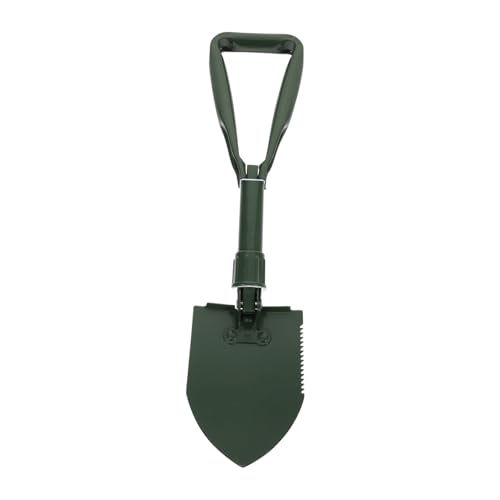 Parliky Flat Shovel for Gardening Collapsible Snow Shovel Multi-Function Outdoor Use Stainless Steel Construction