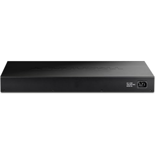 Image of TRENDnet 28-Port Layer 2 Managed SFP Switch with 10G SFP+ Ports, TL2-F70284, 24 x Gigabit SFP Ports, 4 x 10G SFP+ Ports, Web Based Management, 128Gbps Switching Capacity, Black (Renewed)