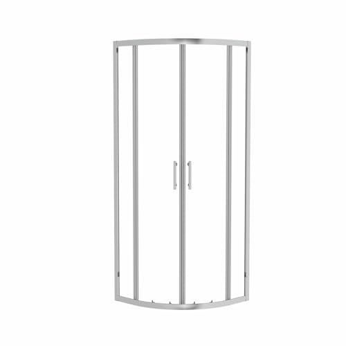 NRG 700 x 700mm Chrome Framed Quadrant Shower Enclosure Sliding Door for Wet Room Cubicle Enclosures - Image 6
