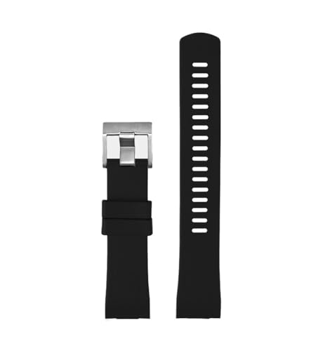 Bracelet de montre silicone souple anti-irritation pour Seiko SSC813P1 20mm