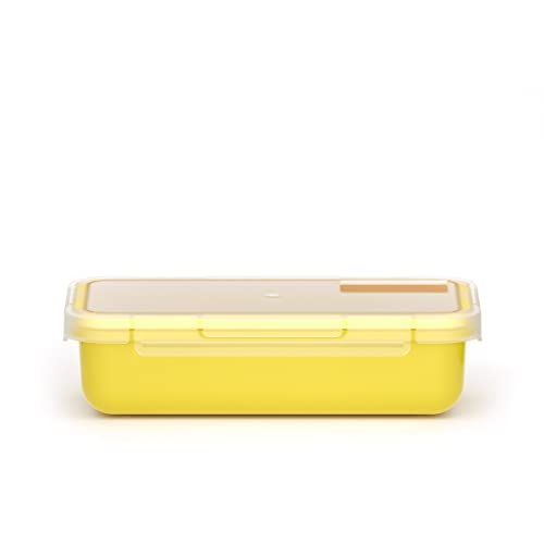 Valira Porta alimentos - Contenedor hermético de 0,5 L hecho en España, color amarillo