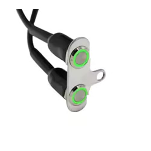 Interrupteur de guidon moto en acier inoxydable robuste avec bouton LED antibrouillard DC12V