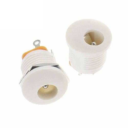 Conector CC de 5,5-2,1 mm con tuerca trasera DC-022 toma de corriente estable 3