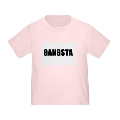 CafePress Gangsta Toddler T Shirt Cute Toddler Graphic Tee, 100% Cotton