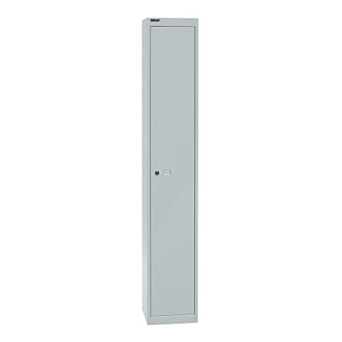 Bisley Armario Perchero Office, 1 Columna, 1 Compartimento, T 305 mm, Metal, 645 Luz Gris, 30.5 x 30.5 x 180.2 cm