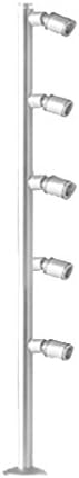 LUMINTURS 5W 355mm LED Pole Light Fixture Spot Lamp Bulb Silver Shell