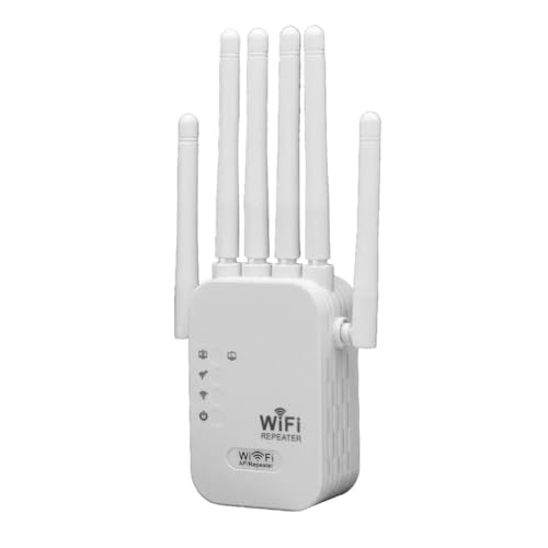 Tuesoa Repetidor WiFi Inalámbrico de 1200 Mbps, Amplificador de Señal WiFi, Enrutador de Red de Banda Dual 2,4 G y 5G, 802.11ac, Enchufe de la UE