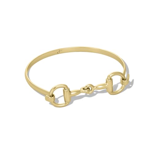 James Michelle Horse Bit Bracelet for Women 3-Year Color Guarantee Waterproof Non-Tarnish Hypoallergenic Gold PVD Coated Great for Beach Wedding Gifts