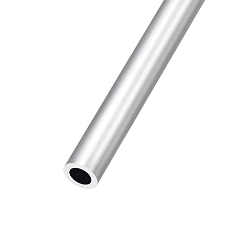 METALLIXITY 6063 Aluminum Tube (12mm OD x 8mm ID x 250mm L), Aluminum Round Tubing - for Home Furnishing, Machinery, DIY Handicraft
