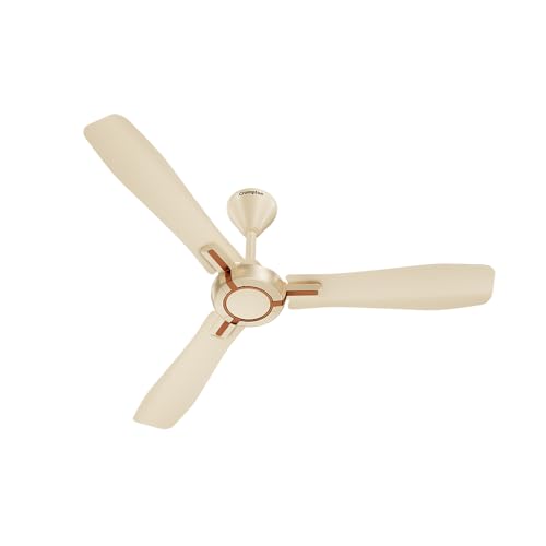 Image of Crompton HIGHSPEED SANTOS ANTIDUST 1200 mm (48 inch) Ceiling Fan (Husky Gold) Star rated energy efficient fans