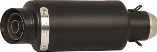 Image of Silencer Exhaust with Silver Strip, Universal Fitting