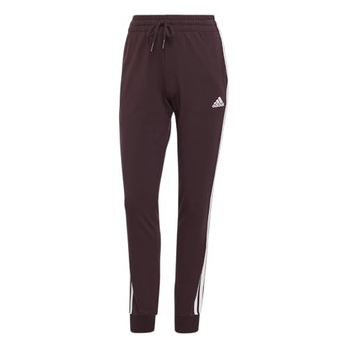 Image of adidas Womens 3-Stripes Drawstring Sweatpants Training Casual - Black