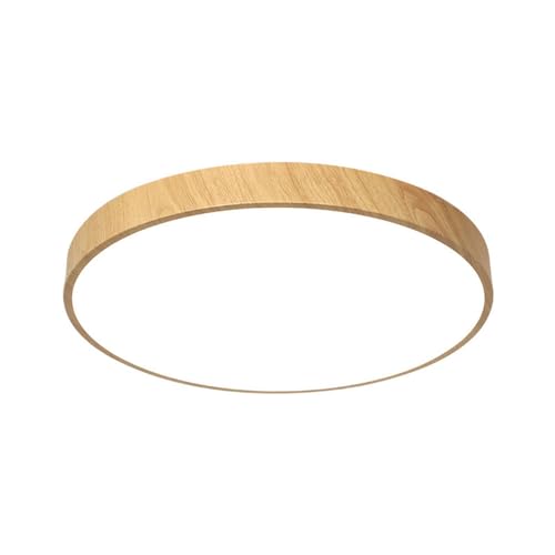 Grain de bois et LED 6000K pour ce plafonnier design LAPIR