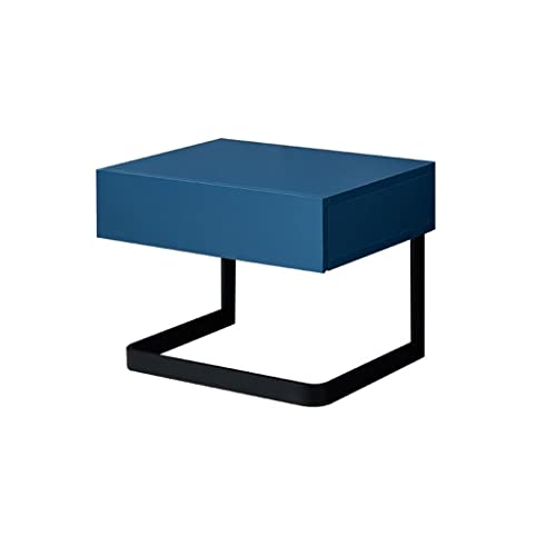 GFHTRELY Mesa de noche creativa para sofá, mesa auxiliar para dormitorio, cajón de almacenamiento, sala de estar, sofá, mesa auxiliar, mesa auxiliar interior, taquilla, mesa pequeña (B)