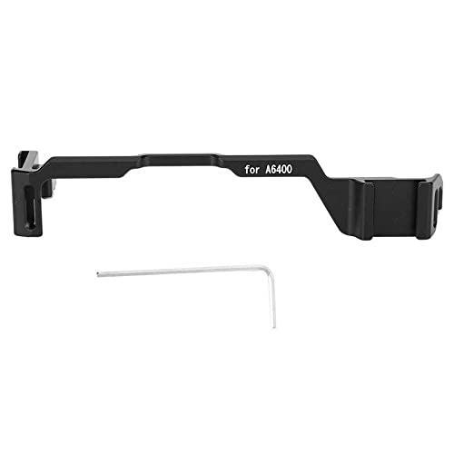 KBREE Accesorios para cámara de aleación de aluminio placa de expansión externa placa de liberación rápida doble extremo soporte de zapata fría para cámara Sony A6300/A6400
