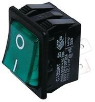 Amazon.com: Arcolectric Switches C1353AT0/1GRN Rocker Switch, DPST