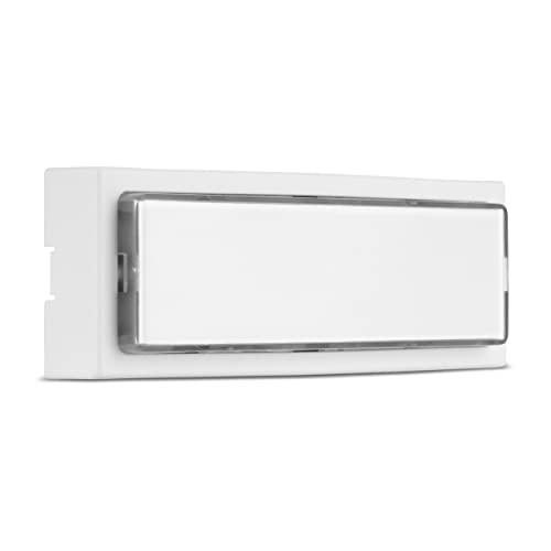 REV Klingel Haustür, Klingelschild, Türklingel, beleuchtbar, 8-12VAC 1,5A, weiß