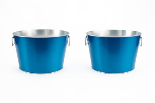 Behrens Blue 5 Gallon Round Steel Tub (2 Tubs)