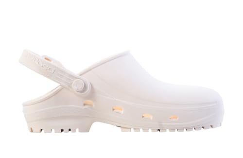 REPOSA Eco - Zoccoli Donna e Uomo in Gomma Comodi, Leggeri e Antishock, Ideali per Casa, Giardinaggio, Fai da Te - Ciabatte Donna Anatomiche con Fori Laterali, Laccetto Ribaltabile e Suola Antiscivolo