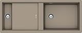SCHOCK Lavello da cucina 114 x 46 cm Prepstation D-150 Twilight - CRISTALITE - Lavello in granito marrone con 1 vasca da ½ con scolapiatti a partire da 120 cm di larghezza