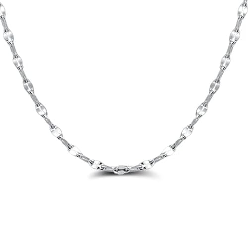 Soraya Navarro Cadena Plata Mujer 40 cm de Plata de Ley 925 | Collar Mujer Plata | Gargantilla Plata Mujer Corta